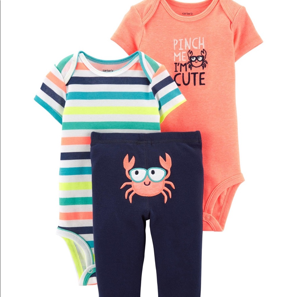 Carter’s 6m crab outfit set
